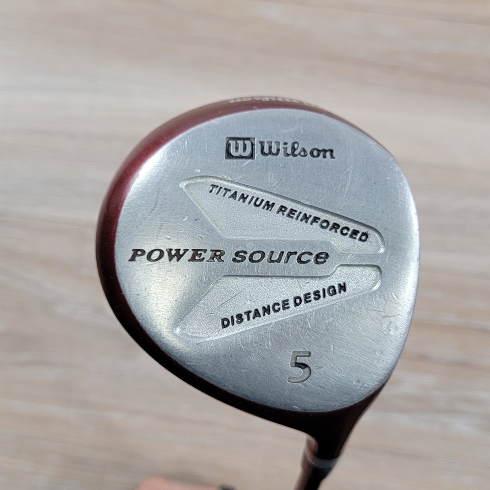 Wilson Power Source 5 Wood Right Hand Mens Flex Graphite Golf Pride Tour Wrap